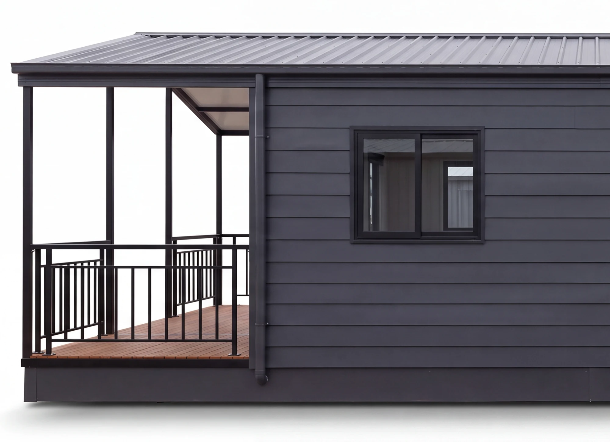 Side view of a Rivela granny flat
