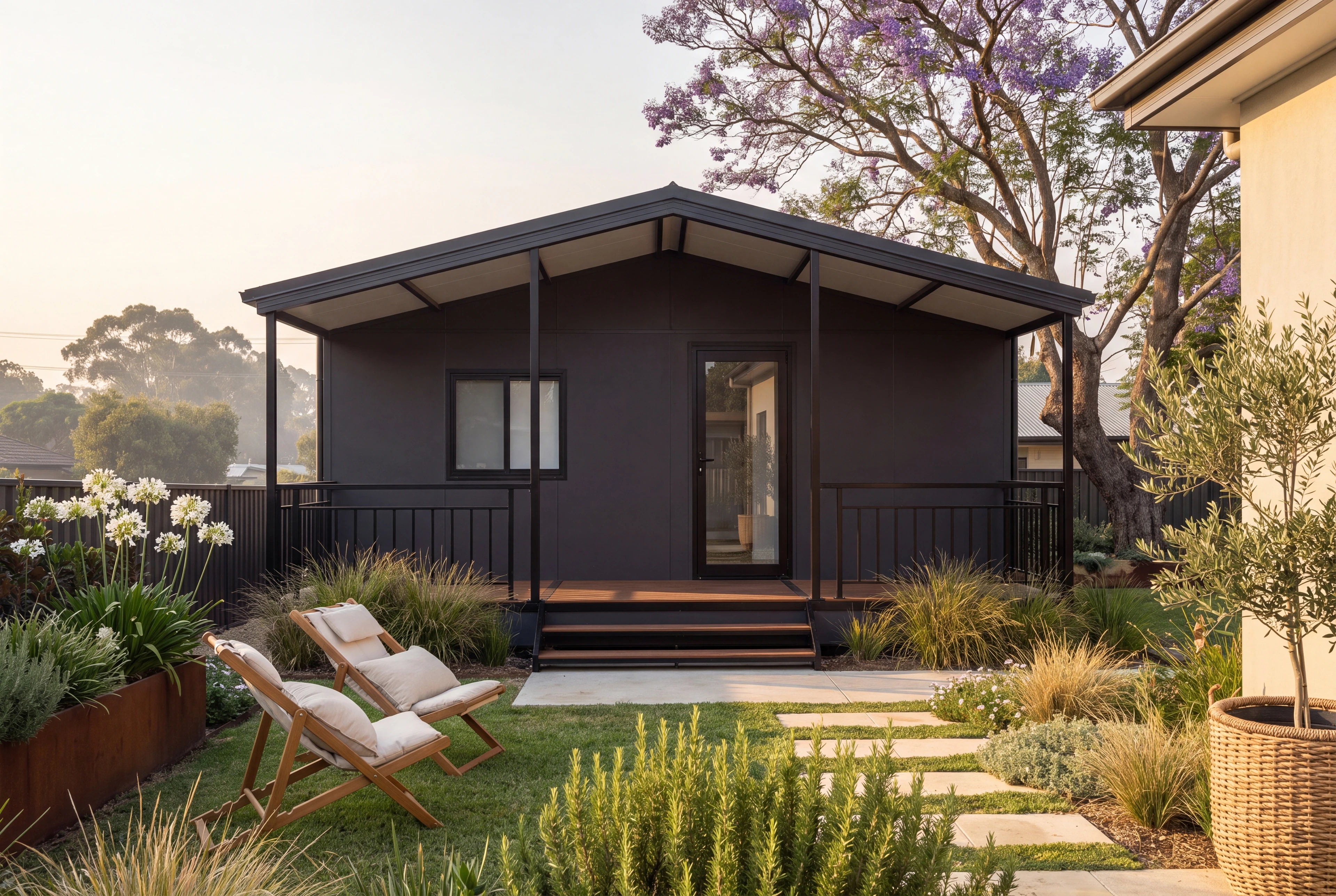 Studio one-bedroom granny flat in charcoal